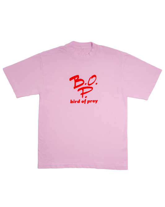 B.O.P. Logo Tee (Standard Fit, Pink)