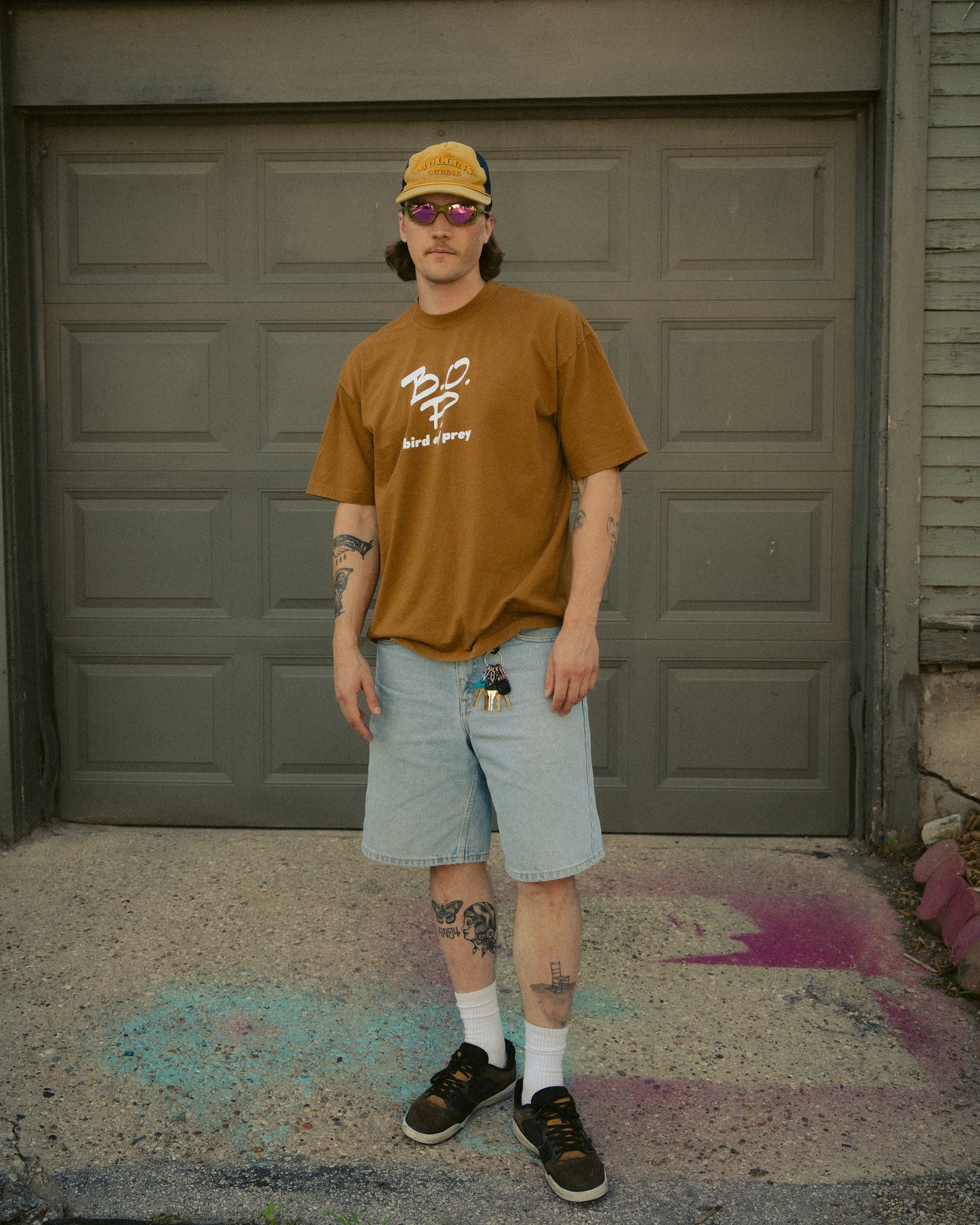 B.O.P. Logo Tee (Standard Fit, Brown)