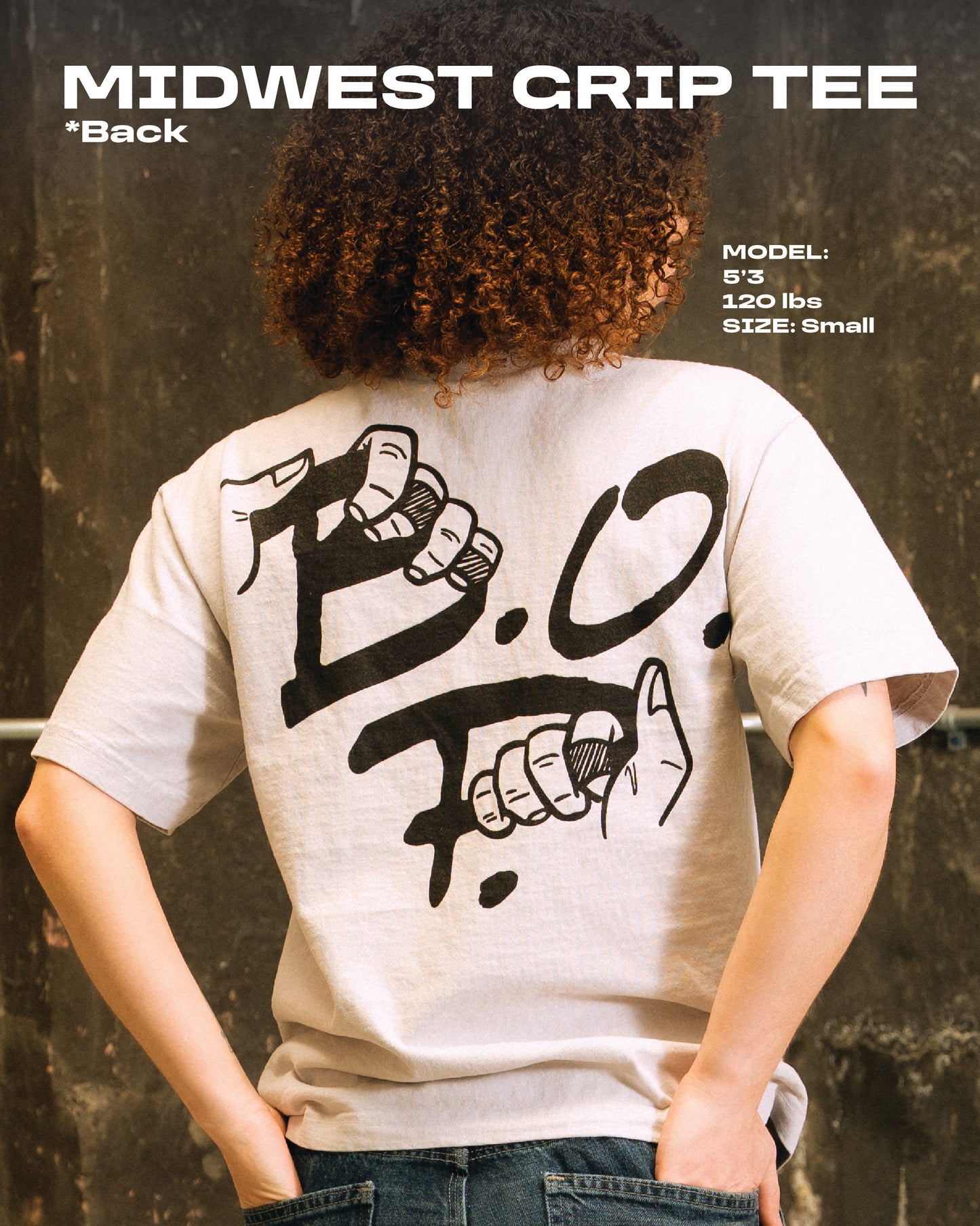 Midwest Grip Tee (Cropped, Creme)