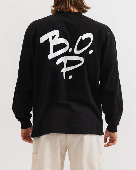 Sample B.O.P. Logo Tee (Long Sleeve, Black)