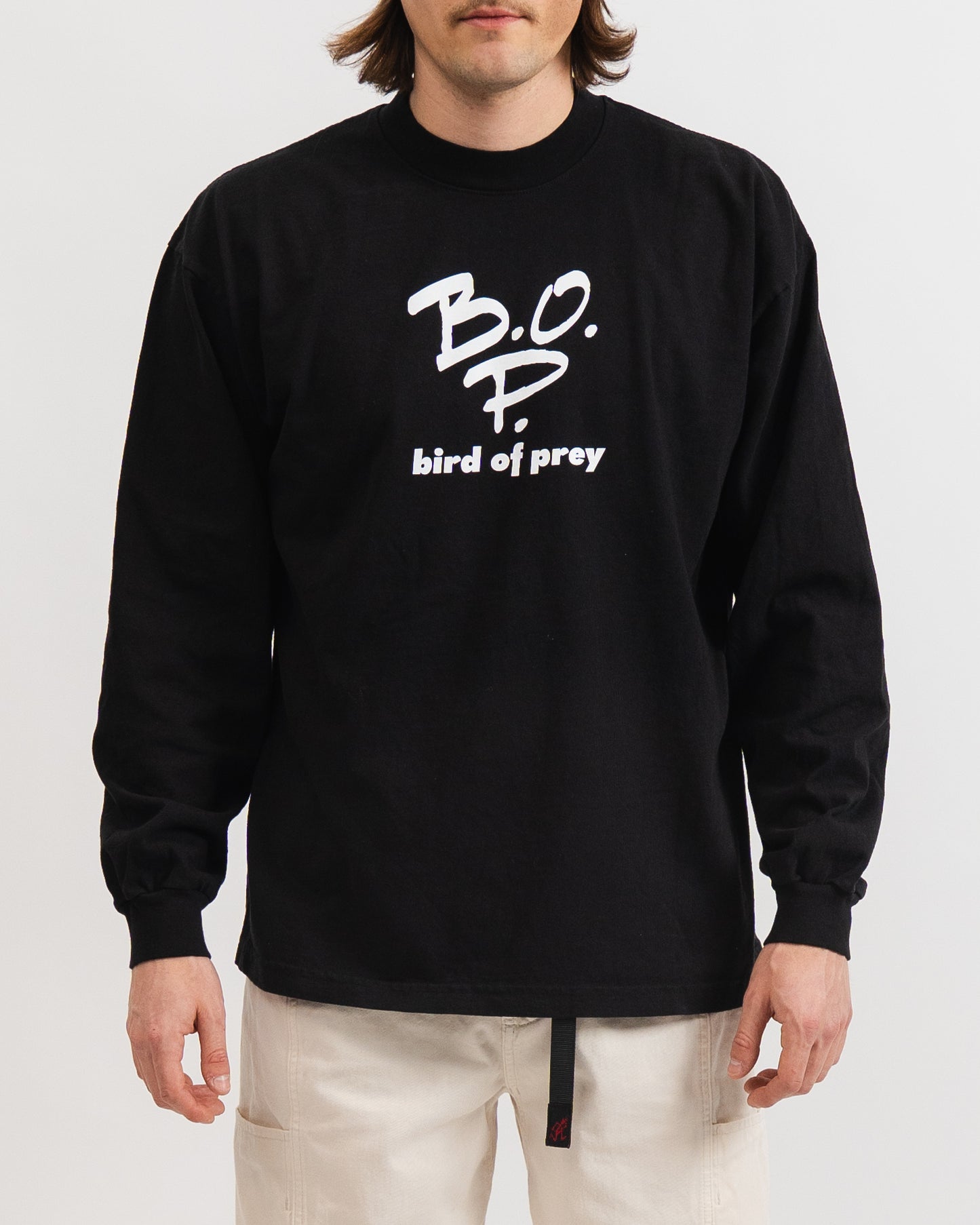 Sample B.O.P. Logo Tee (Long Sleeve, Black)
