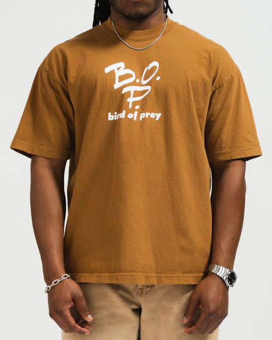 B.O.P. Logo Tee (Standard Fit, Brown)